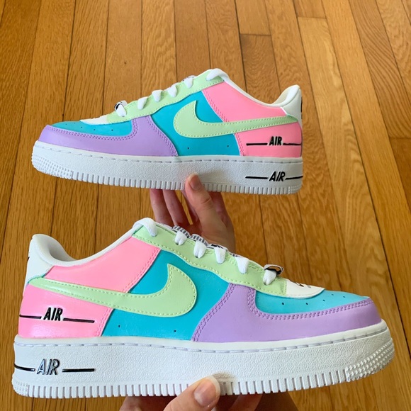 neon air force 1s
